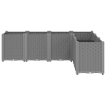 Fioriera da Giardino Grigio Chiaro 160x120x53 cm in PP