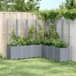 Fioriera Giardino con Traliccio Grigio Blu 160x160x140 cm PP
