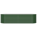 Letto Giardino Acciaio Verniciato a Polvere 152x40x36 cm Verde
