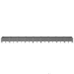 Fioriera Giardino Picchetti Grigio Chiaro 362,5x42,5x28,5 cm PP
