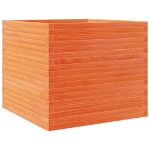 Fioriera Giardino Marrone Cera 80x80x68,5cm Legno Massello Pino