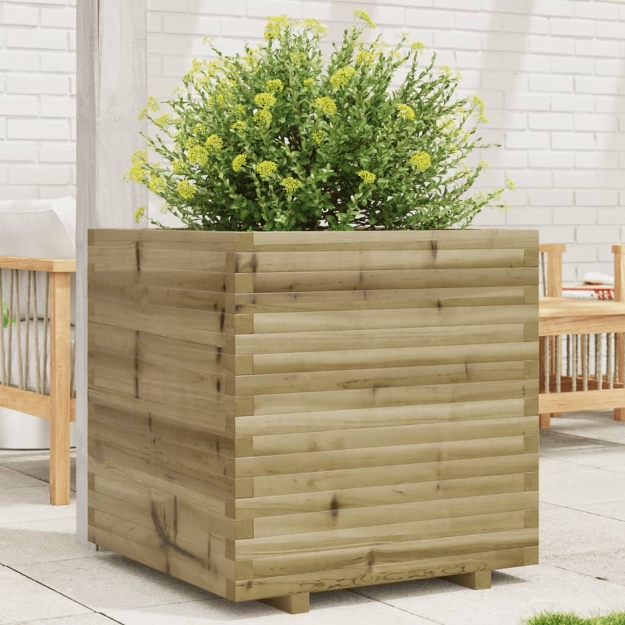Fioriera da Giardino 70x70x72 cm in Legno di Pino Impregnato