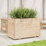 Fioriera da Giardino 110x60x72 cm in Legno Massello di Pino