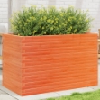 Fioriera Giardino Marrone Cera 110x60x68,5 Legno Massello Pino