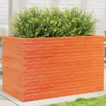 Fioriera Giardino Marrone Cera 110x60x68,5 Legno Massello Pino