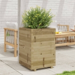 Fioriera da Giardino 50x50x72,5 cm in Legno di Pino Impregnato