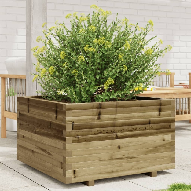 Fioriera da Giardino 80x80x49,5 cm in Legno di Pino Impregnato