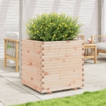 Fioriera da Giardino 70x70x72,5 cm in Legno Massello di Pino