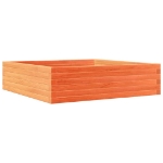 Fioriera Giardino Marrone Cera 90x90x23 cm Legno Massello Pino