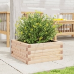 Fioriera da Giardino 50x50x23 cm in Legno Massello di Pino