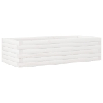 Fioriera da Giardino Bianca 90x40x23 cm Legno Massello di Pino