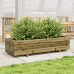 Fioriera da Giardino 110x40x26,5 cm in Legno di Pino Impregnato