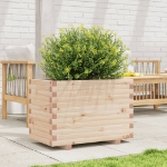 Fioriera da Giardino 70x40x49,5 cm in Legno Massello di Pino