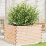 Fioriera da Giardino 80x80x45,5 cm in Legno Massello di Pino