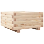 Fioriera da Giardino 50x50x26,5 cm in Legno Massello di Pino
