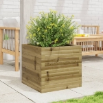 Fioriera da Giardino 50x50x45,5 cm in Legno di Pino Impregnato