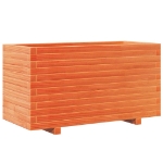 Fioriera Giardino Marrone Cera 90x40x49,5cm Legno Massello Pino