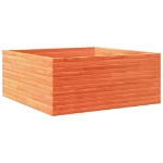 Fioriera Giardino Marrone Cera 110x110x46cm Legno Massello Pino