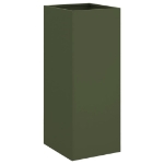 Fioriera Verde Oliva 32x29x75 cm in Acciaio