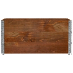 Poggiapiedi da Giardino Marrone 120x80cm Legno Massello di Pino