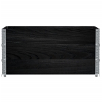 Fioriera da Giardino Nera 120x80 cm Legno Massello di Pino