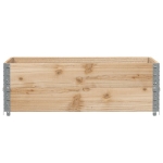 Fioriera da Giardino Marrone 120x80 cm Legno Massello di Pino