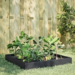 Fioriera Rialzata da Giardino Antracite 100x100x26 cm Acciaio