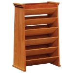 Fioriera Erbe 6 Ripiani Marrone Cera 69x40x101,5cm Legno Pino