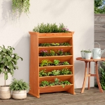 Fioriera Erbe 6 Ripiani Marrone Cera 69x40x101,5cm Legno Pino