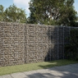 Cesto Gabbione con Copertura 300x50x200 cm in Ferro Zincato