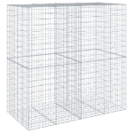 Cesto Gabbione con Copertura 200x100x200 cm in Ferro Zincato