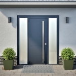Fioriere da Giardino 2 pz Verde Oliva 40x40x40 cm in Acciaio