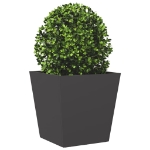Fioriera da Giardino Nera 40x40x40 cm Acciaio