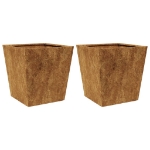 Fioriere da Giardino 2 pz 40x40x40 cm in Acciaio Corten
