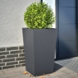 Fioriere da Giardino 2 pz Antracite 45x45x75 cm in Acciaio