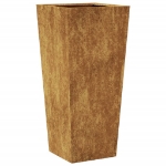 Fioriera da Giardino 35x35x75 cm in Acciaio Corten