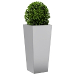 Fioriera da Giardino 35x35x75 cm in Acciaio Zincato