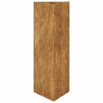 Fioriera da Giardino Triangolare 30x26x75 cm in Acciaio Corten