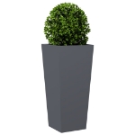 Fioriera da Giardino Antracite 35x35x75 cm in Acciaio