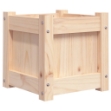 Fioriera da Giardino 31x31x31 cm in Legno Massello di Pino