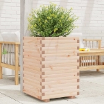 Fioriera da Giardino 50x50x72 cm in Legno Massello di Pino