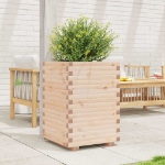 Fioriera da Giardino 50x50x72 cm in Legno Massello di Pino