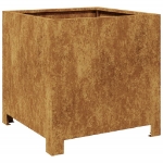 Fioriera da Giardino 40x40x40 cm in Acciaio Corten