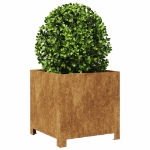 Fioriera da Giardino 40x40x40 cm in Acciaio Corten