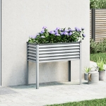 Fioriera da Giardino 100x41x90 cm in Acciaio Zincato