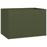 Fioriera Verde Oliva 120x80x80 cm in Acciaio
