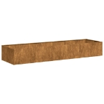 Fioriera Arrugginita 280x80x40 cm in Acciaio Corten