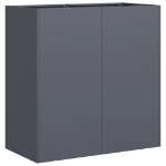 Fioriera Antracite 80x40x80 cm in Acciaio Laminato a Freddo