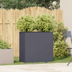 Fioriera Antracite 80x40x80 cm in Acciaio Laminato a Freddo