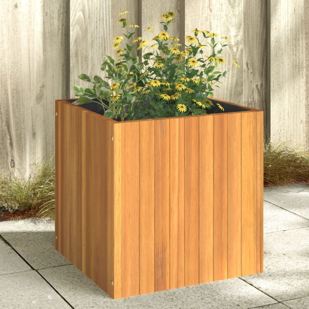 Fioriera da Giardino 45x45x45 cm in Legno Massello di Acacia